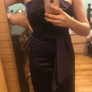 Satin strapless dress from The Limited